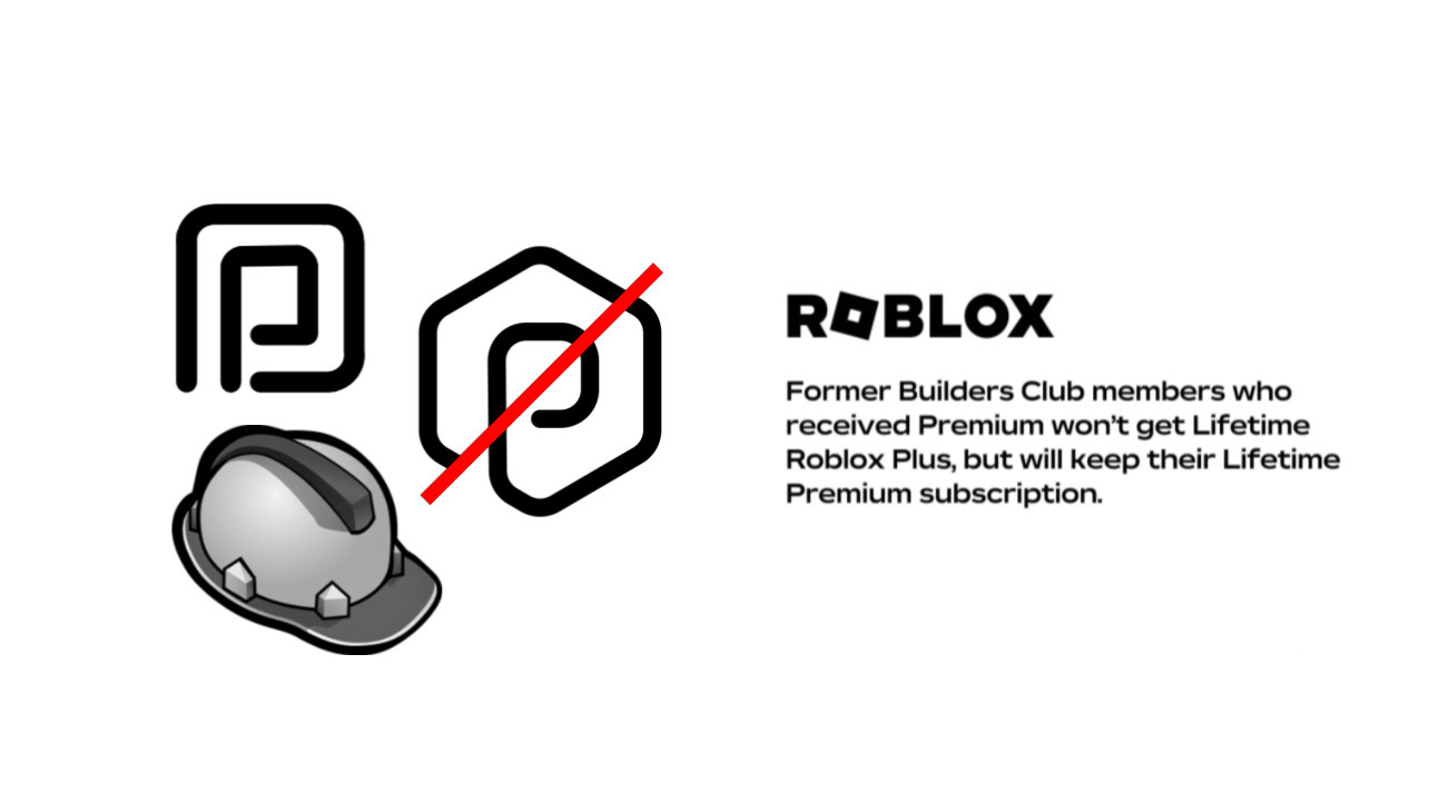 Former Builders Club members who received Premium won’t get Lifetime Roblox Plus, but will keep their Lifetime Premium subscription